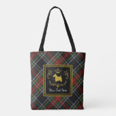 Scottish Terrier Ringside Tartan Tote Bag (Achterkant)
