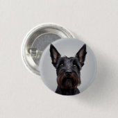 Scottish Terrier Ronde Button 3,2 Cm (Voorkant /achterkant)