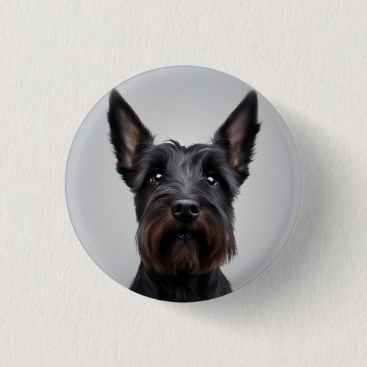 Scottish Terrier Ronde Button 3,2 Cm (Voorkant)