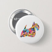 Scottish Terrier Ronde Button 5,7 Cm (Voorkant /achterkant)