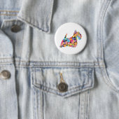 Scottish Terrier Ronde Button 5,7 Cm (In situ)