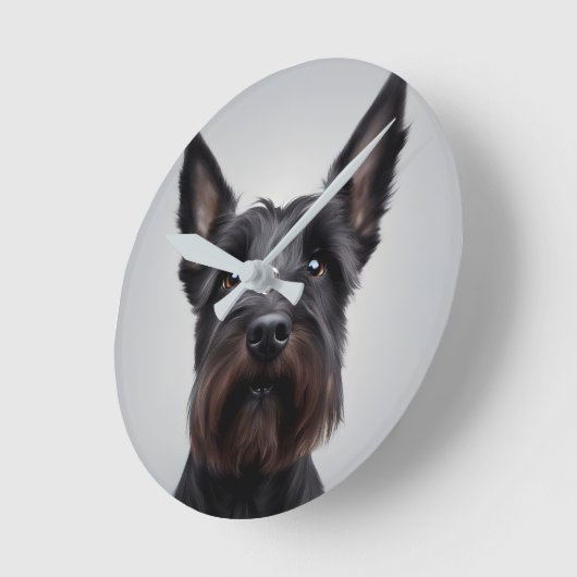 Scottish Terrier Ronde Klok (Hoek)