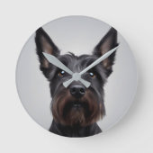 Scottish Terrier Ronde Klok (Voorkant)
