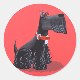 Scottish Terrier Ronde Sticker