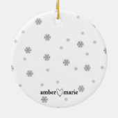 Scottish Terrier - Santa Hat Kerstmis Bauble Keramisch Ornament (Achterkant)