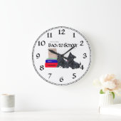 Scottish Terrier School Clock Grote Klok (Huis)