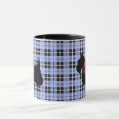 Scottish Terrier, Scotland dog, Baby blue plaid Mok (Midden)