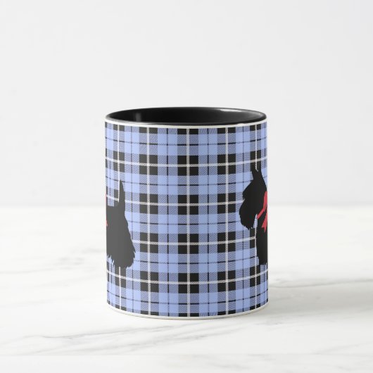 Scottish Terrier, Scotland dog, Baby blue plaid Mok (Midden)