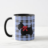 Scottish Terrier, Scotland dog, Baby blue plaid Mok (Links)