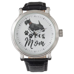 Scottish Terrier Scottie Dog mama Horloge