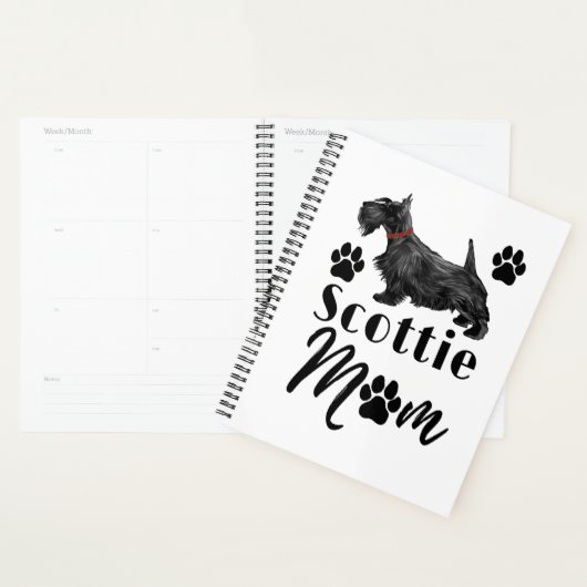 Scottish Terrier Scottie Dog mama Planner (Display)