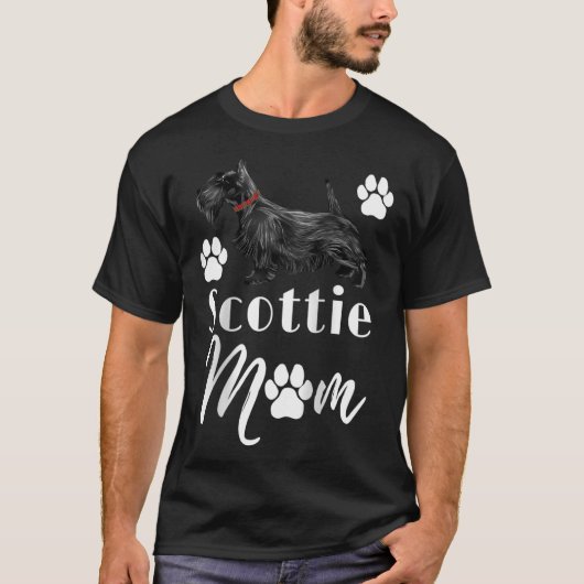 Scottish Terrier Scottie Dog mama T-shirt (Voorkant)