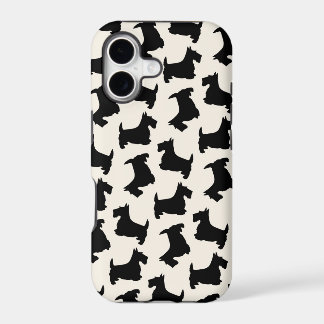 Scottish Terrier Scottie Dog Pattern Black
