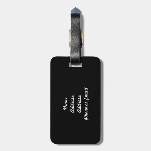 Scottish Terrier Scottie Dog Pattern Black Bagagelabel (Achterkant verticaal)