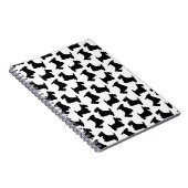 Scottish Terrier Scottie Dog Pattern Black Notitieboek (Rechterzijde)