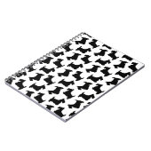 Scottish Terrier Scottie Dog Pattern Black Notitieboek (Linkerzijde)