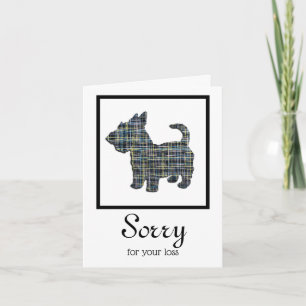 Scottish Terrier/Scottie Dog Pet Sympathcard Kaart