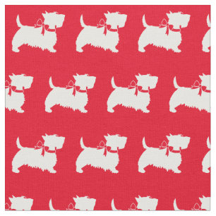 Scottish Terrier Scottie Dog Scotty Red Stof