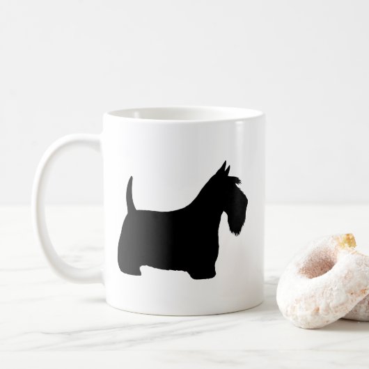 Scottish Terrier Scottie Dogs Silhouettes Koffiemok (Met donut)