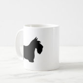 Scottish Terrier Scottie Dogs Silhouettes Koffiemok (Voorkant links)