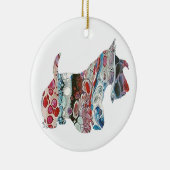 Scottish Terrier, Scottie Keramisch Ornament (Rechts)