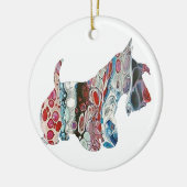 Scottish Terrier, Scottie Keramisch Ornament (Links)