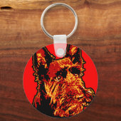Scottish Terrier (Scottie) Sleutelhanger (Voorkant)