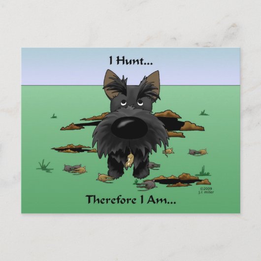 Scottish Terrier (Scotties) I Hunt... Briefkaart (Voorkant)