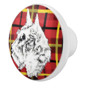 Scottish Terrier Scotty dog keramische knobbels Knop (Rechts)