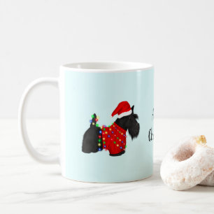 Scottish Terrier (Scotty Dog) Kerstmis Koffiemok