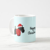 Scottish Terrier (Scotty Dog) Kerstmis Koffiemok (Voorkant links)