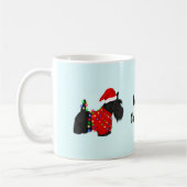 Scottish Terrier (Scotty Dog) Kerstmis Koffiemok (Links)