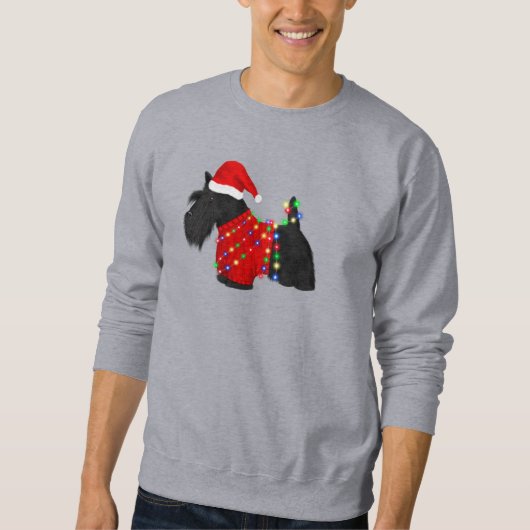 Scottish Terrier (Scotty Dog) Kerstmis Trui (Voorkant)