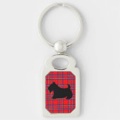 Scottish Terrier Scotty Dog Keyring Gift Sleutelhanger (Voorkant)