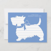 Scottish Terrier Scotty Dog Puppy Scottie Bedankkaart (Voorkant)