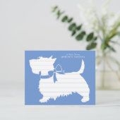 Scottish Terrier Scotty Dog Puppy Scottie Bedankkaart (Staand voorkant)