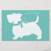 Scottish Terrier Scotty Dog Puppy Scottie Briefpapier (Voorkant)
