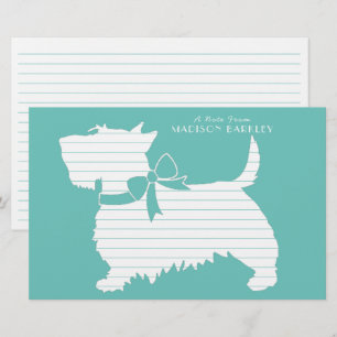 Scottish Terrier Scotty Dog Puppy Scottie Briefpapier