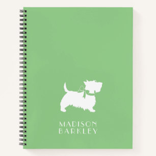 Scottish Terrier Scotty Dog Puppy Scottie Notebook Notitieboek
