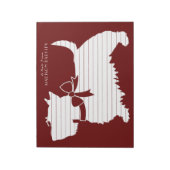 Scottish Terrier Scotty Dog Puppy Scottie Notepad Notitieblok (Linkerzijde)