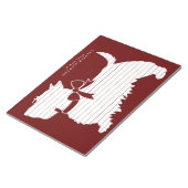 Scottish Terrier Scotty Dog Puppy Scottie Notepad Notitieblok (Schuin)