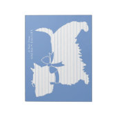 Scottish Terrier Scotty Dog Puppy Scottie Notitieblok (Linkerzijde)