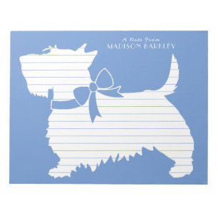 Scottish Terrier Scotty Dog Puppy Scottie Notitieblok
