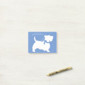 Scottish Terrier Scotty Dog Puppy Scottie Post-it® Notes (Op bureau)