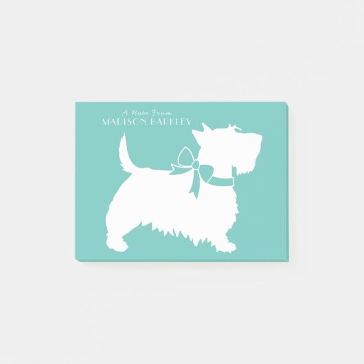 Scottish Terrier Scotty Dog Puppy Scottie Post-it Post-it® Notes (Voorkant)