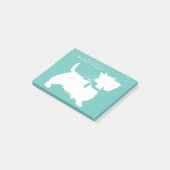 Scottish Terrier Scotty Dog Puppy Scottie Post-it Post-it® Notes (Schuin)