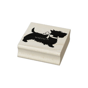 Scottish Terrier Scotty Dog Puppy Scottie Rubberstempel