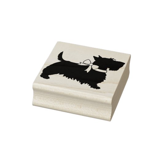 Scottish Terrier Scotty Dog Puppy Scottie Rubberstempel (Stempel)