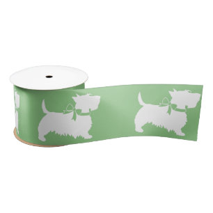 Scottish Terrier Scotty Dog Puppy Scottie Satin Ri Satijnen Lint