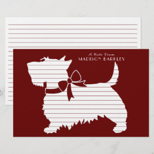 Scottish Terrier Scotty Dog Puppy Scottie Statione Briefpapier